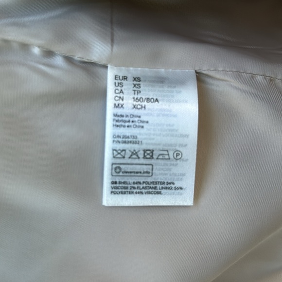 H&M off white blazer in xsmall - Picture 5 of 6